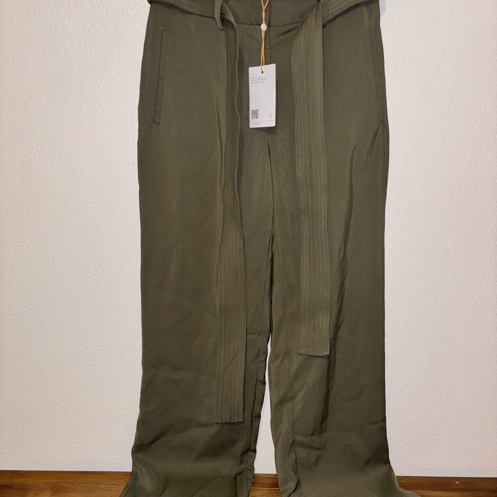Quince Stretch Crepe Paperbag Pants size 2 NWT - Picture 4 of 6